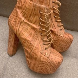 SUPER RARE Woodgrain Lita Heels - Jeffrey Campbell